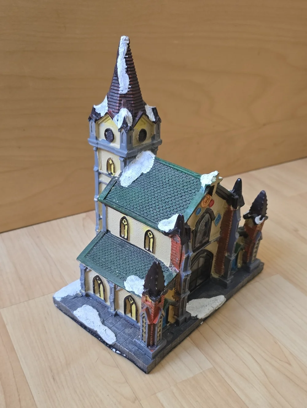 Holiday Time Village Church With Light Christmas Decoration 8